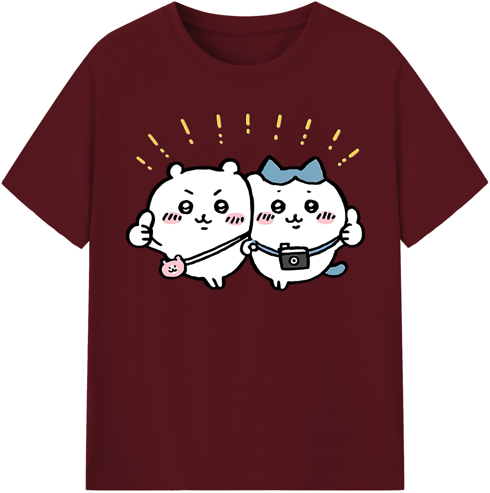 （画像用） ちいかわ ちいかわ Chii-kawa chiikawa 綿100％半袖Tシャツ（フロントプリント）